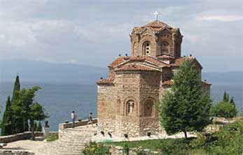 Kirche am Ohrid-See
